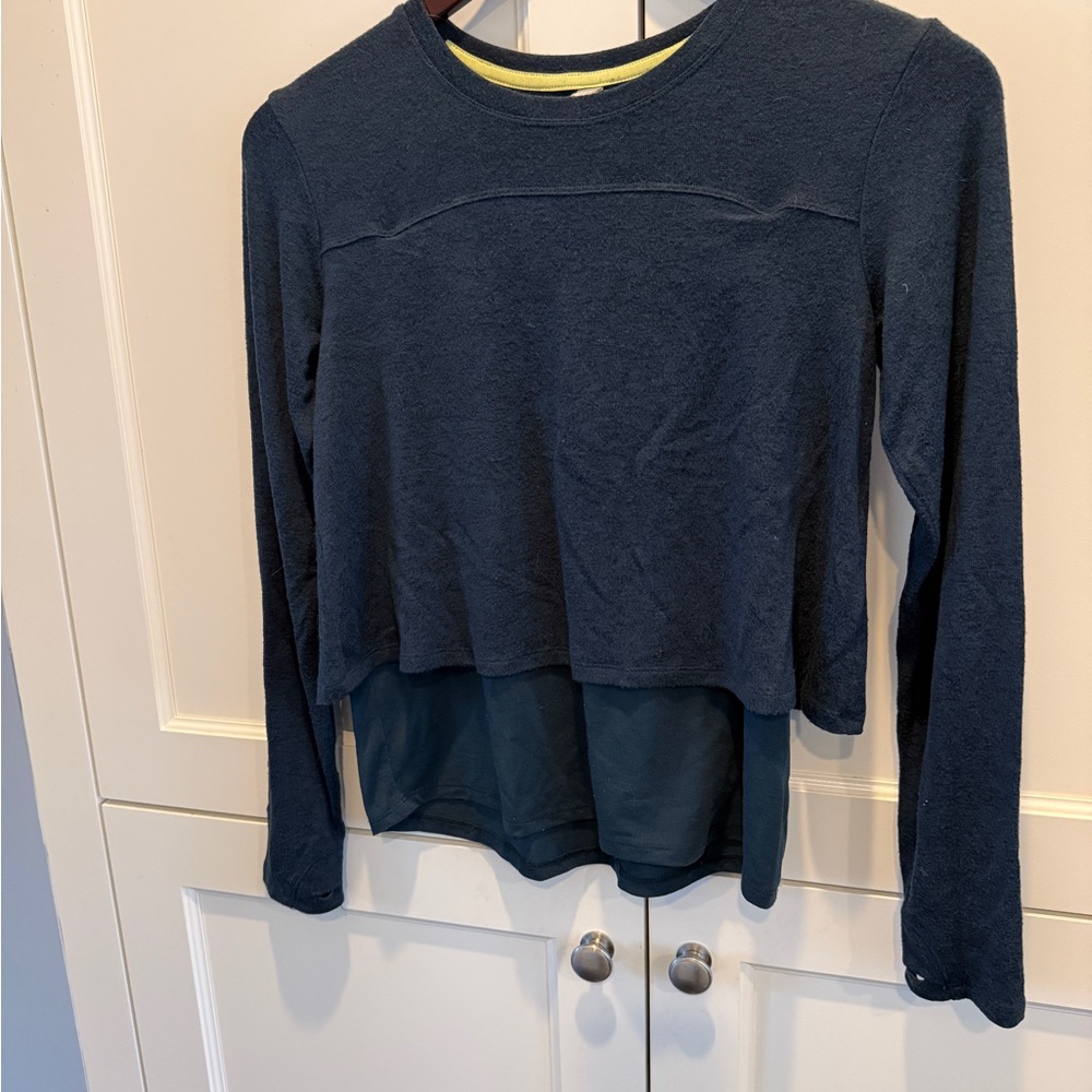 Athlete Girl 12 Long Sleeve Navy Blueish Color
